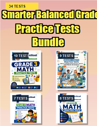 The Connecticut Smarter Balanced Grade 3 Math Practice Tests Bundle