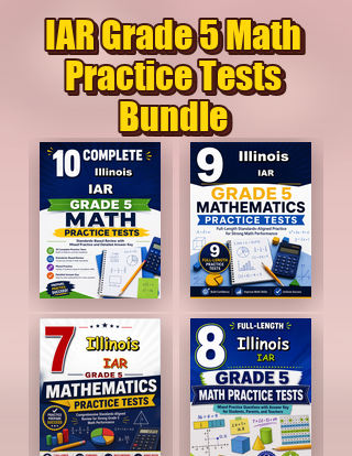 The Illinois IAR Grade 5 Math Practice Tests Bundle