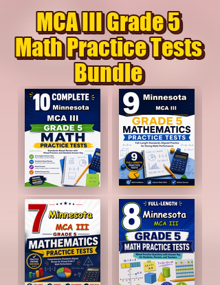 The Minnesota MCA III Grade 5 Math Practice Tests Bundle