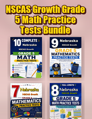 The Nebraska NSCAS Growth Grade 5 Math Practice Tests Bundle