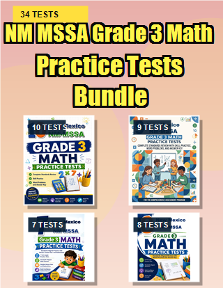 The New Mexico NM MSSA Grade 3 Math Practice Tests Bundle