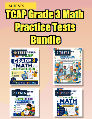 The Tennessee TCAP Grade 3 Math Practice Tests Bundle