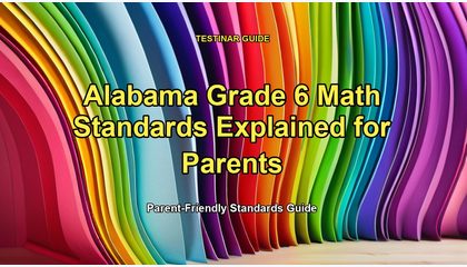 Alabama Grade 6 Math Standards Explained for Parents