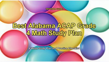 Best Alabama ACAP Grade 4 Math Study Plan
