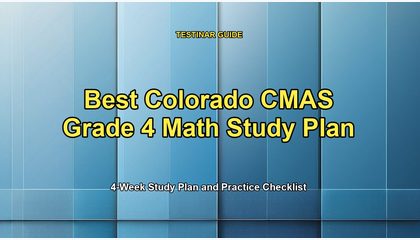Best Colorado CMAS Grade 4 Math Study Plan