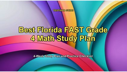 Best Florida FAST Grade 4 Math Study Plan