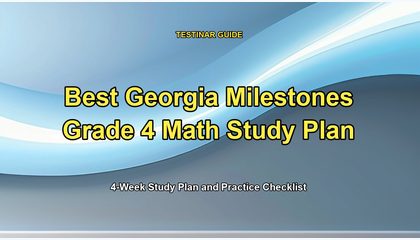 Best Georgia Milestones Grade 4 Math Study Plan