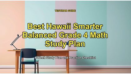 Best Hawaii Smarter Balanced Grade 4 Math Study Plan