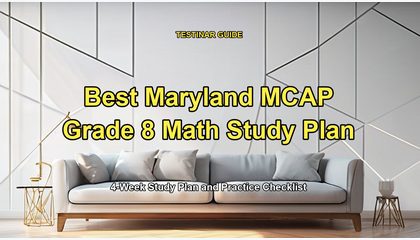 Best Maryland MCAP Grade 8 Math Study Plan