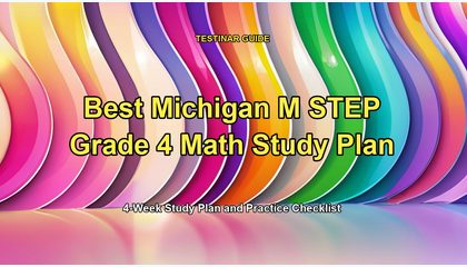 Best Michigan M STEP Grade 4 Math Study Plan