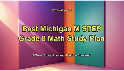 Best Michigan M STEP Grade 8 Math Study Plan