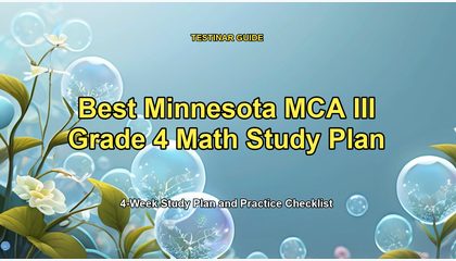 Best Minnesota MCA III Grade 4 Math Study Plan
