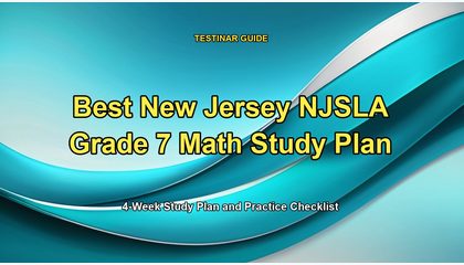 Best New Jersey NJSLA Grade 7 Math Study Plan