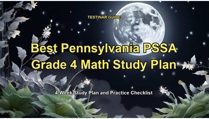 Best Pennsylvania PSSA Grade 4 Math Study Plan