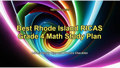 Best Rhode Island RICAS Grade 4 Math Study Plan