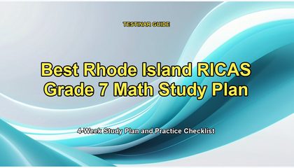 Best Rhode Island RICAS Grade 7 Math Study Plan