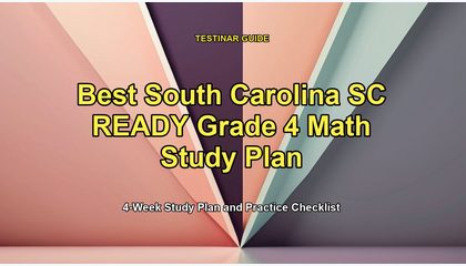Best South Carolina SC READY Grade 4 Math Study Plan