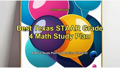 Best Texas STAAR Grade 4 Math Study Plan