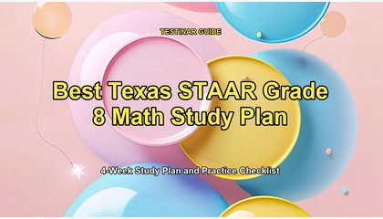 Best Texas STAAR Grade 8 Math Study Plan