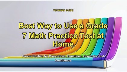 Best Way to Use a Grade 7 Math Practice Test at Home