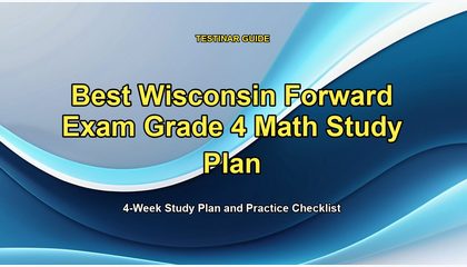 Best Wisconsin Forward Exam Grade 4 Math Study Plan