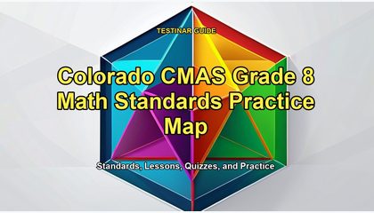 Colorado CMAS Grade 8 Math Standards Practice Map