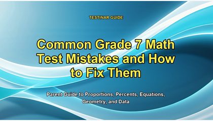 Common Grade 7 Math Test Mistakes and How to Fix Them