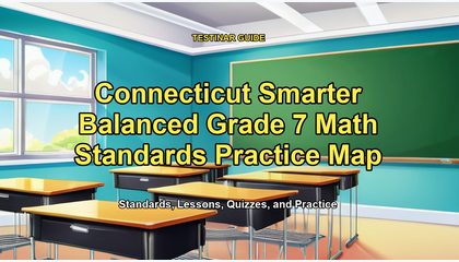 Connecticut Smarter Balanced Grade 7 Math Standards Practice Map