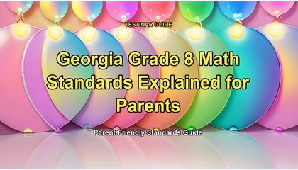 Georgia Grade 8 Math Standards Explained for Parents