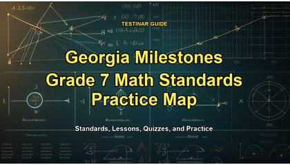 Georgia Milestones Grade 7 Math Standards Practice Map
