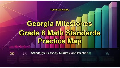 Georgia Milestones Grade 8 Math Standards Practice Map