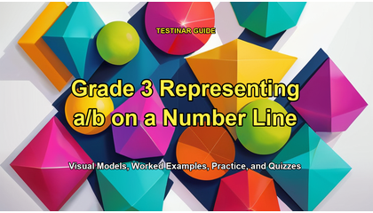 Grade 3 Representing a/b on a Number Line