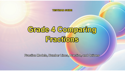 Grade 4 Comparing Fractions