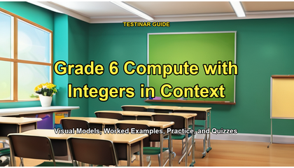 Grade 6 Compute with Integers in Context