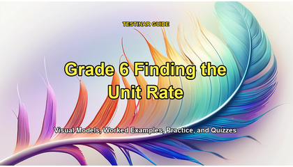Grade 6 Finding the Unit Rate
