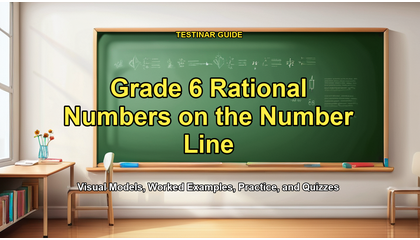 Grade 6 Rational Numbers on the Number Line
