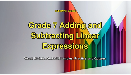 Grade 7 Adding and Subtracting Linear Expressions