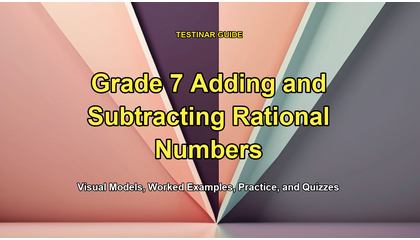 Grade 7 Adding and Subtracting Rational Numbers