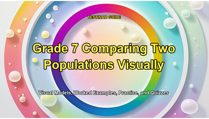 Grade 7 Comparing Two Populations Visually