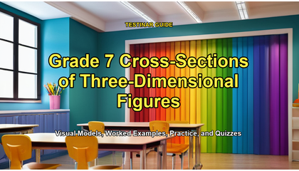 Grade 7 Cross-Sections of Three-Dimensional Figures