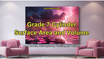 Grade 7 Cylinder Surface Area and Volume