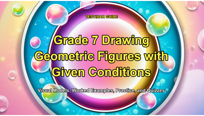 Grade 7 Drawing Geometric Figures with Given Conditions
