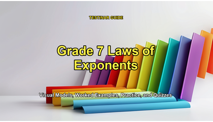 Grade 7 Laws of Exponents