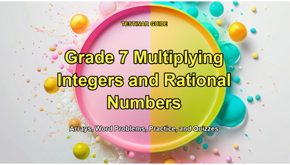 Grade 7 Multiplying Integers and Rational Numbers