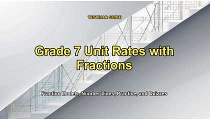 Grade 7 Unit Rates with Fractions