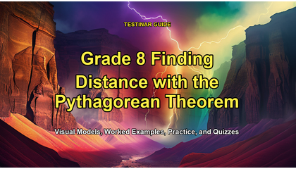 Grade 8 Finding Distance with the Pythagorean Theorem