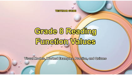 Grade 8 Reading Function Values
