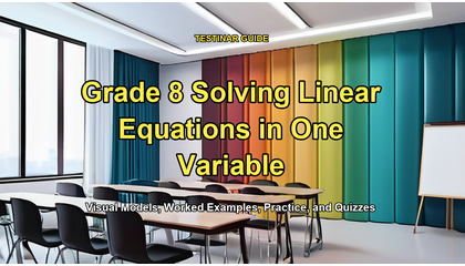 Grade 8 Solving Linear Equations in One Variable