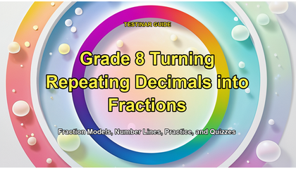 Grade 8 Turning Repeating Decimals into Fractions