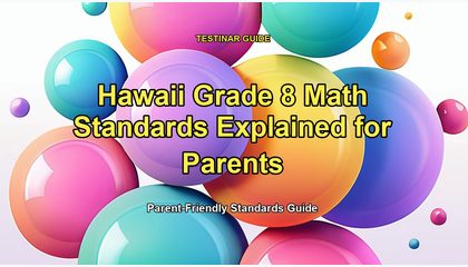 Hawaii Grade 8 Math Standards Explained for Parents